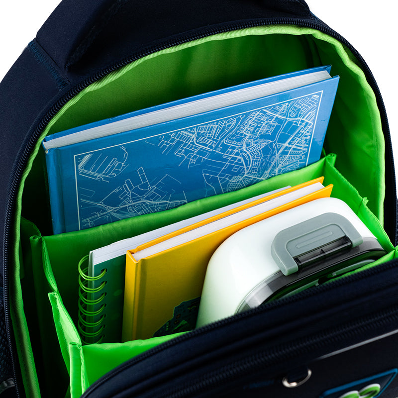 School backpack semi hard-shaped GoPack Education Speedway GO25-165S-4