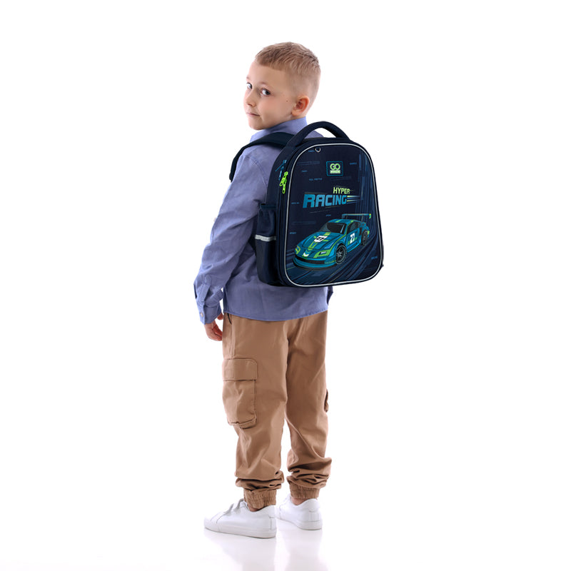 School backpack semi hard-shaped GoPack Education Speedway GO25-165S-4