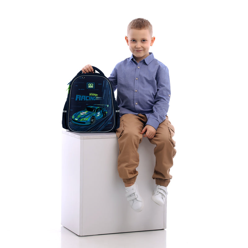 School backpack semi hard-shaped GoPack Education Speedway GO25-165S-4