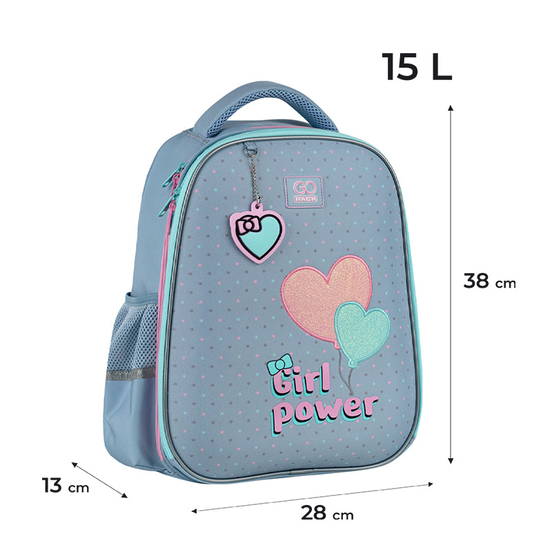 School backpack semi hard-shaped GoPack Education Girl Power GO25-165M-1