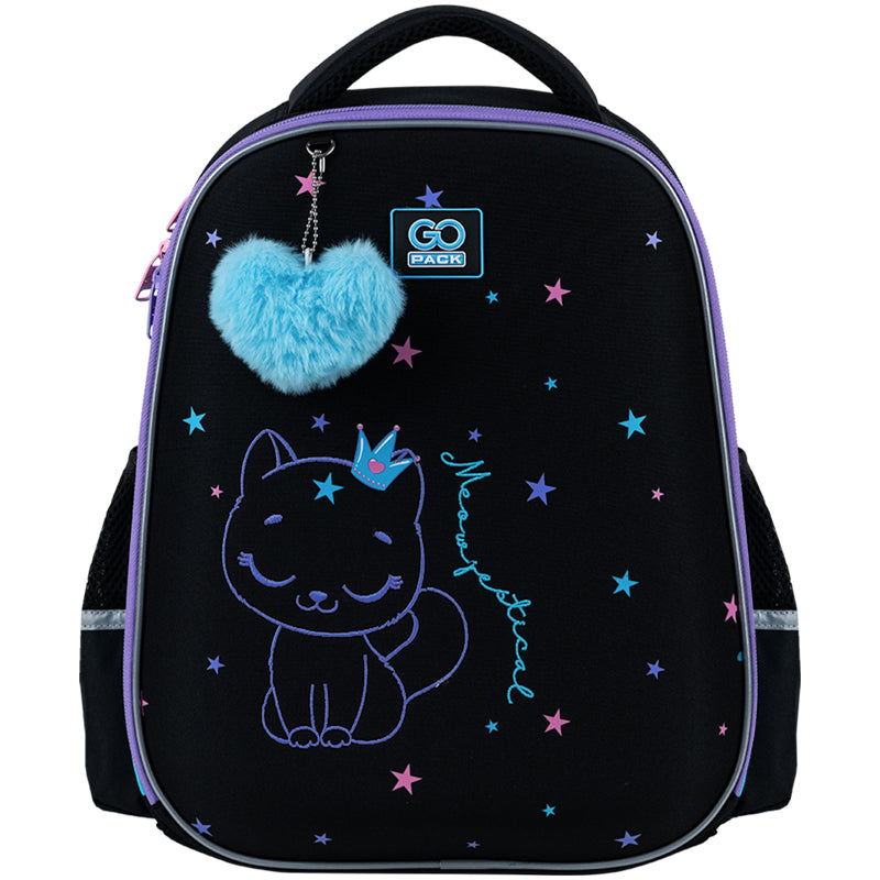 School backpack semi hard-shaped GoPack Education Meowjestical GO25-165M-2