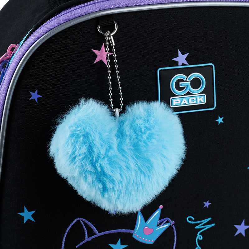 School backpack semi hard-shaped GoPack Education Meowjestical GO25-165M-2