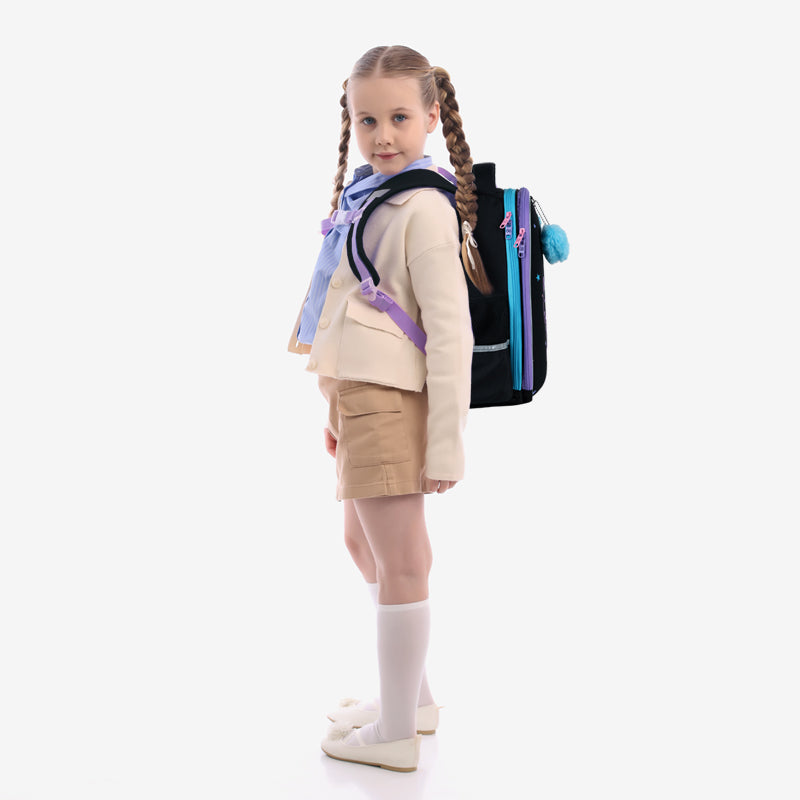 School backpack semi hard-shaped GoPack Education Meowjestical GO25-165M-2