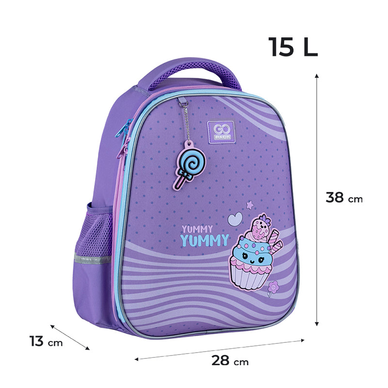 School backpack semi hard-shaped GoPack Education Yummy GO25-165M-3