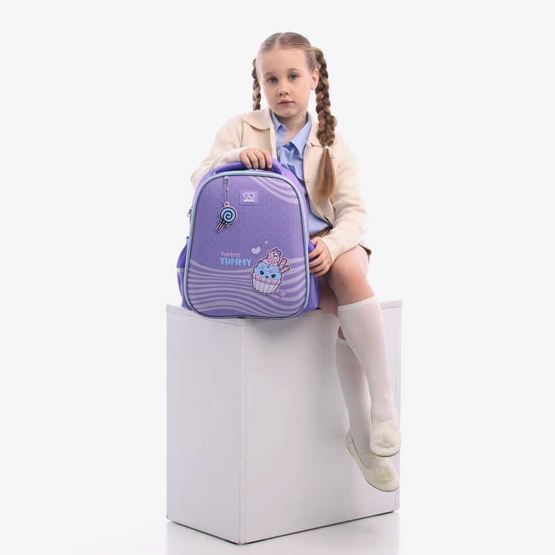 School backpack semi hard-shaped GoPack Education Yummy GO25-165M-3