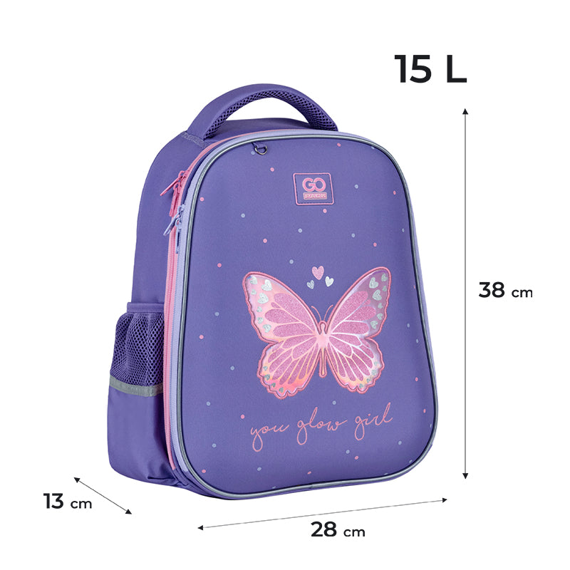 School backpack semi hard-shaped GoPack Education Glowing GO25-165M-4