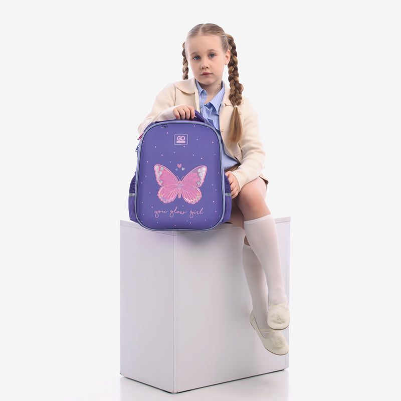 School backpack semi hard-shaped GoPack Education Glowing GO25-165M-4