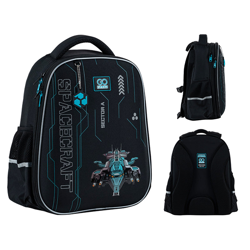 School backpack semi hard-shaped GoPack Education Spacecraft GO25-165M-5