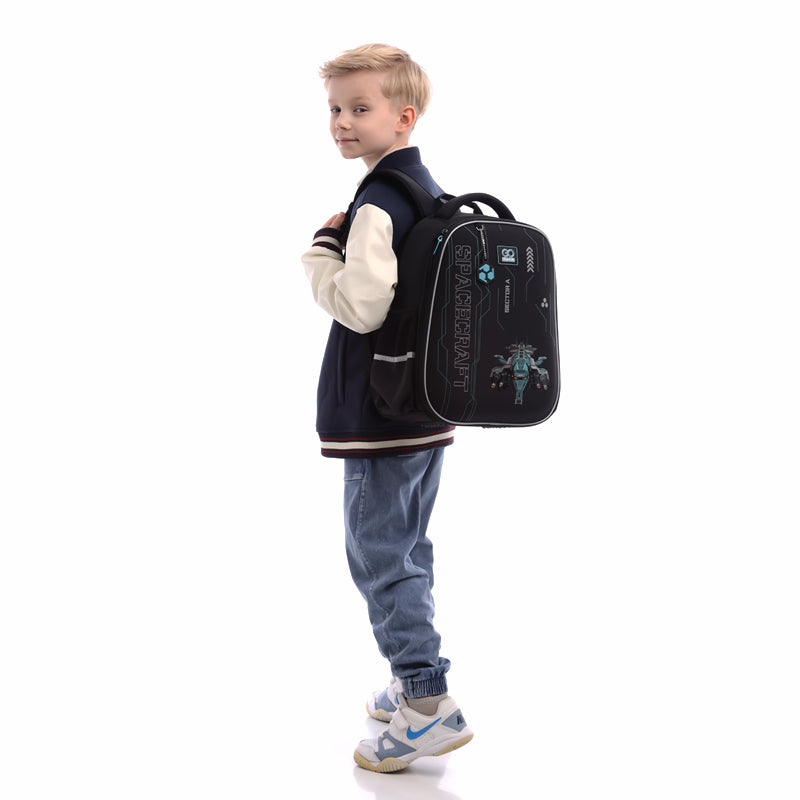 School backpack semi hard-shaped GoPack Education Spacecraft GO25-165M-5