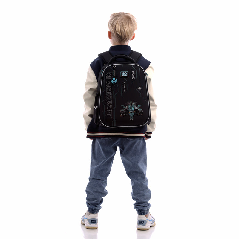 School backpack semi hard-shaped GoPack Education Spacecraft GO25-165M-5