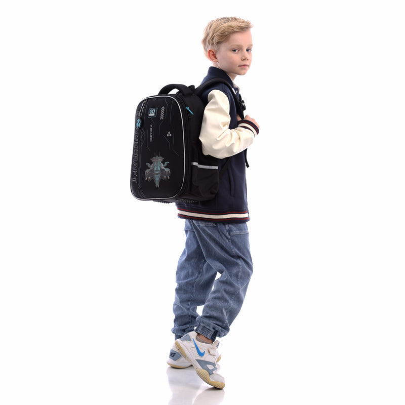 School backpack semi hard-shaped GoPack Education Spacecraft GO25-165M-5