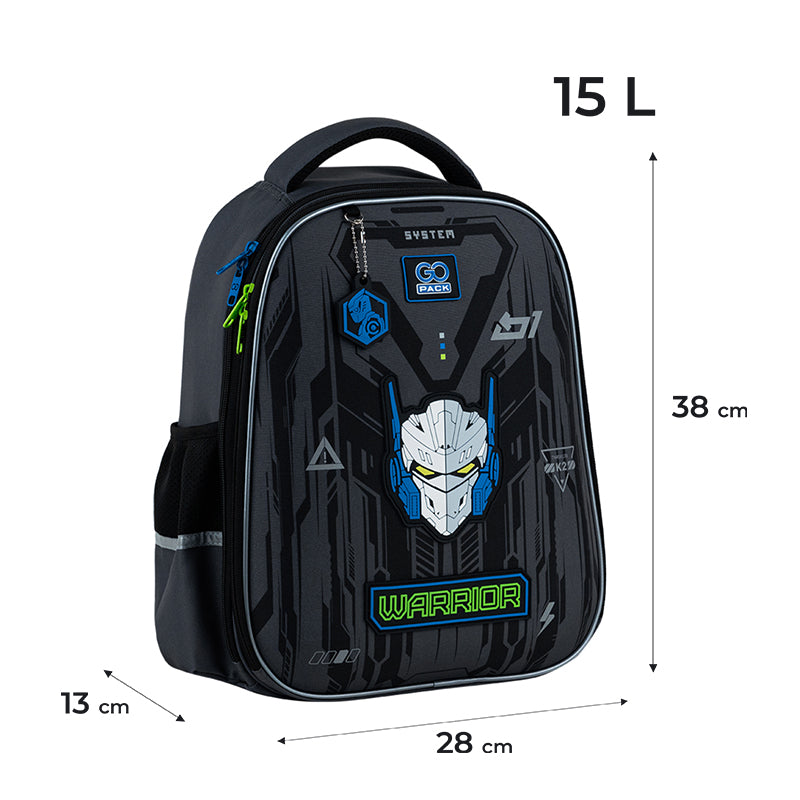 School backpack semi hard-shaped GoPack Education Warrior GO25-165M-6