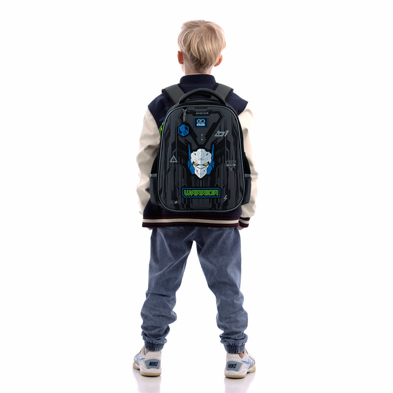 School backpack semi hard-shaped GoPack Education Warrior GO25-165M-6