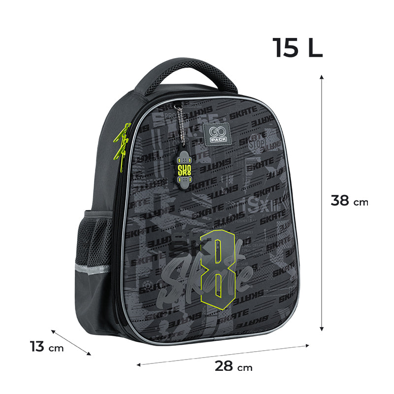 School backpack semi hard-shaped GoPack Education Skate GO25-165M-8