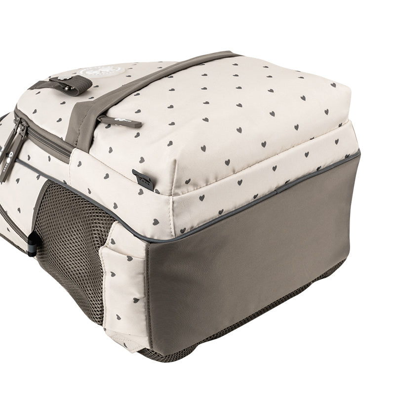 School backpack GoPack Education Beige Polka Dots GO26-182M-3