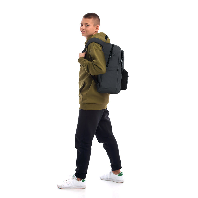 School backpack GoPack Education Black, Gray GO26-141L-4