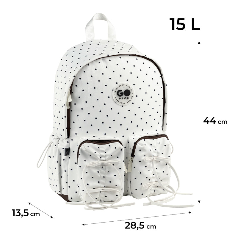 Backpack GoPack Education Teens Milky White GO26-130L-1