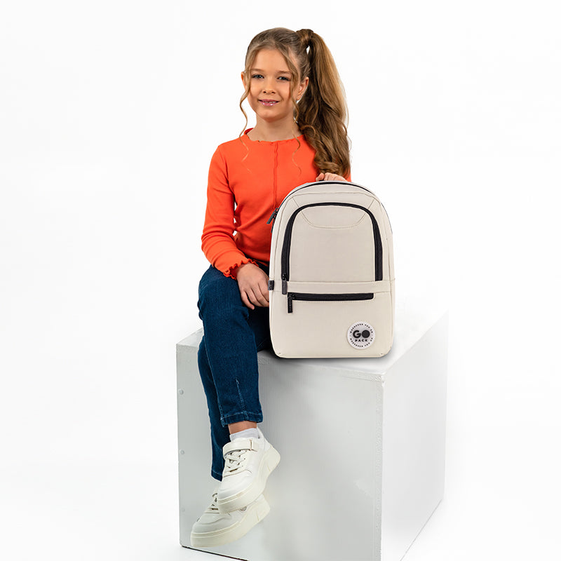 Backpack GoPack Education Teens Beige GO26-119S-3