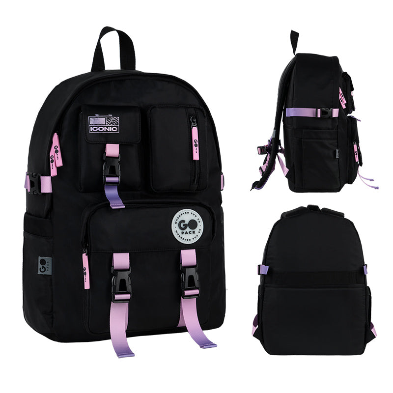 Backpack GoPack Education Teens Black, Gradient GO26-2500L-2
