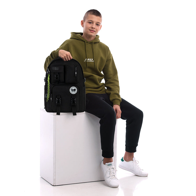 Backpack GoPack Education Teens Black GO26-2500L-3