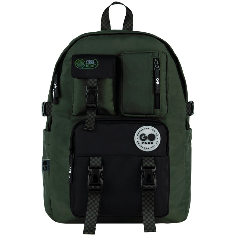 Backpack GoPack Education Teens Khaki GO26-2500L-4