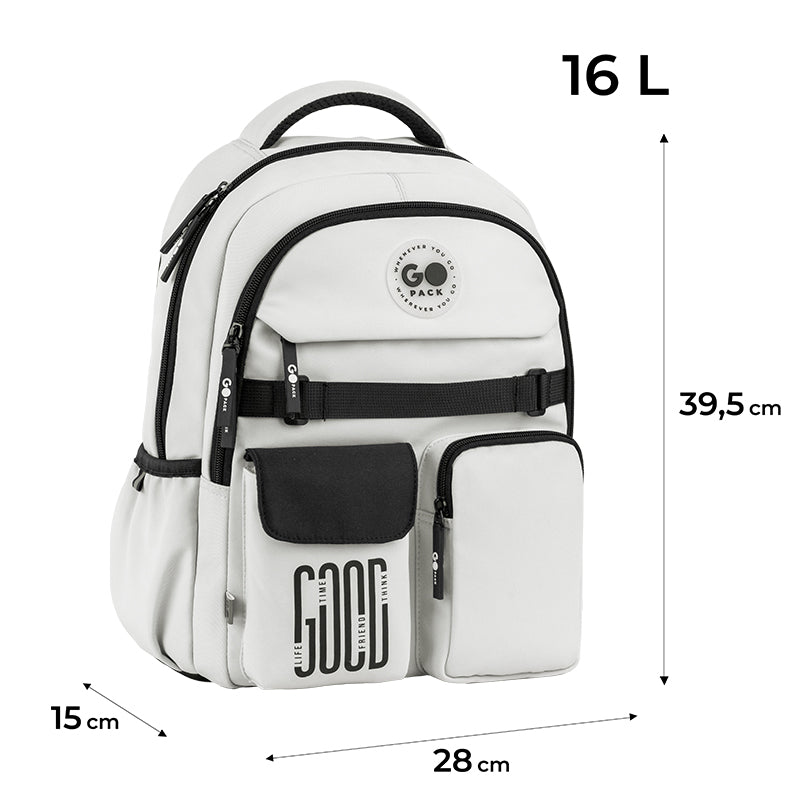 Backpack GoPack Education Light gray GO26-183M-2