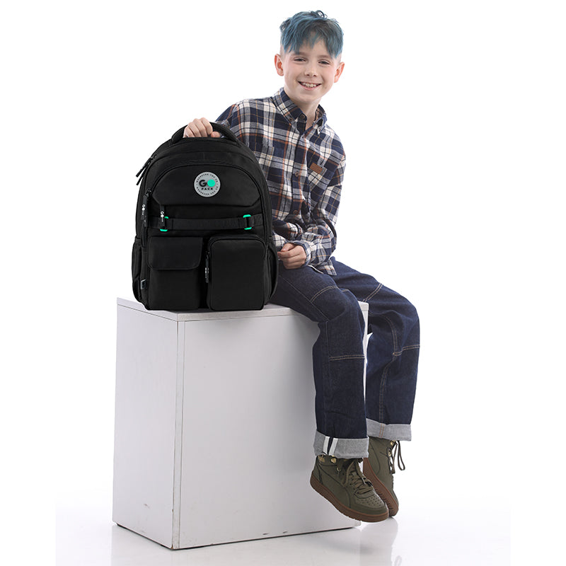 Backpack GoPack Education Black GO26-183M-3