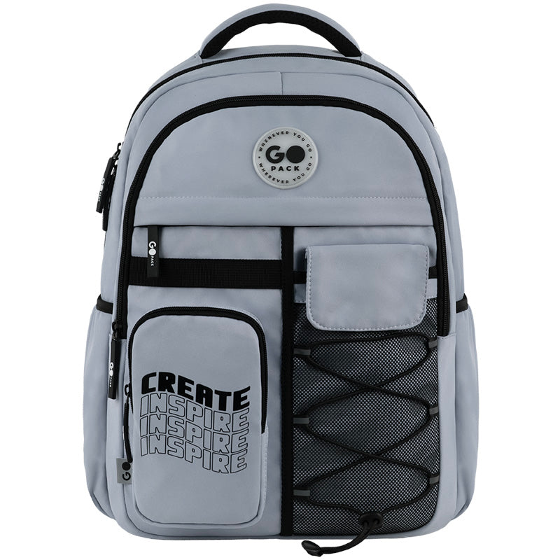 Backpack GoPack Education Teens Gray GO26-184L-2