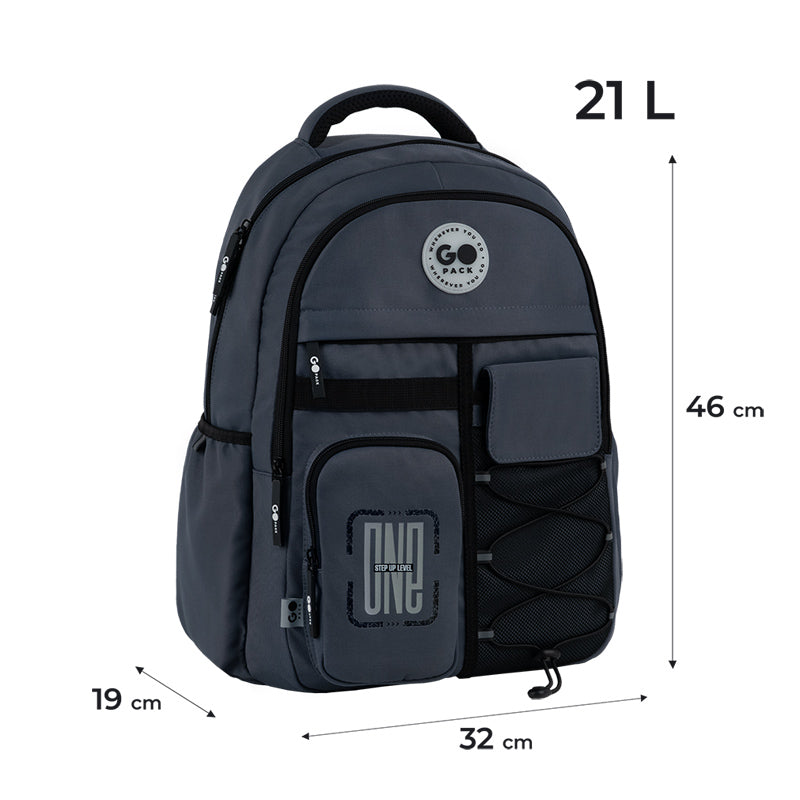Backpack GoPack Education Teens Dark gray GO26-184L-4