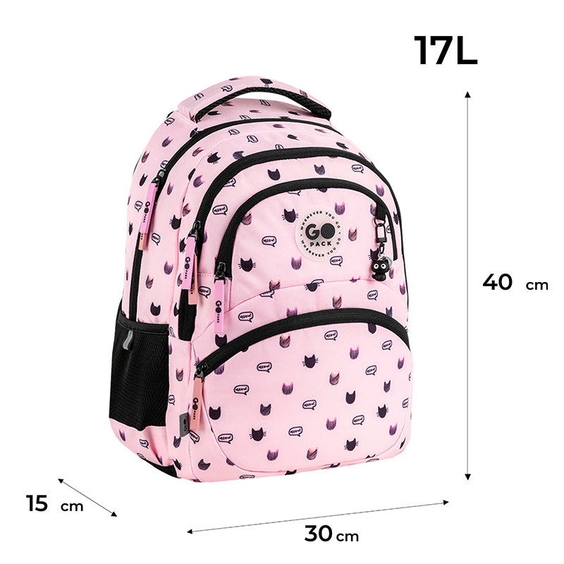 Backpack GoPack Education Meow Cats GO26-175M-1