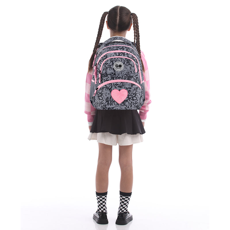 Backpack GoPack Education Fluffy Heart GO26-175M-4