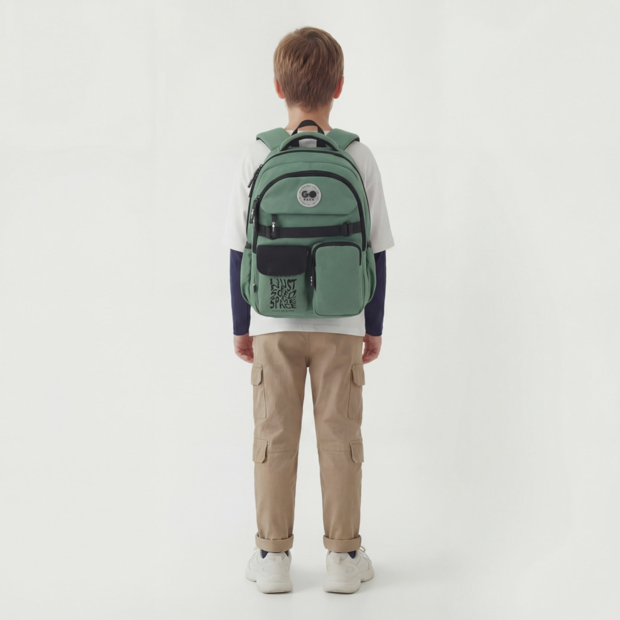 Load video: Backpack GoPack Education Green GO26-183M-4