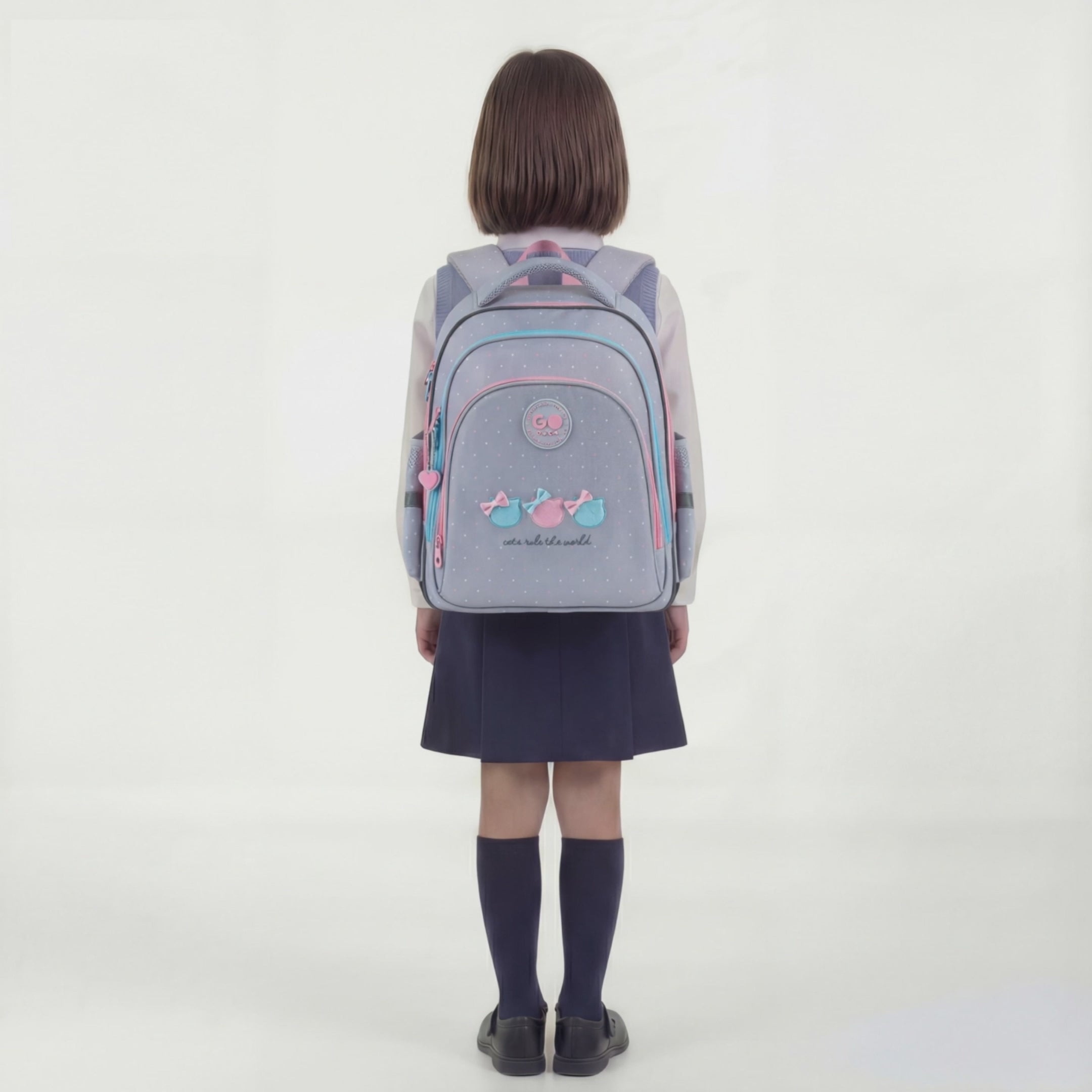 Load video: School backpack GoPack Education Cat's Rules GO26-2606S-1