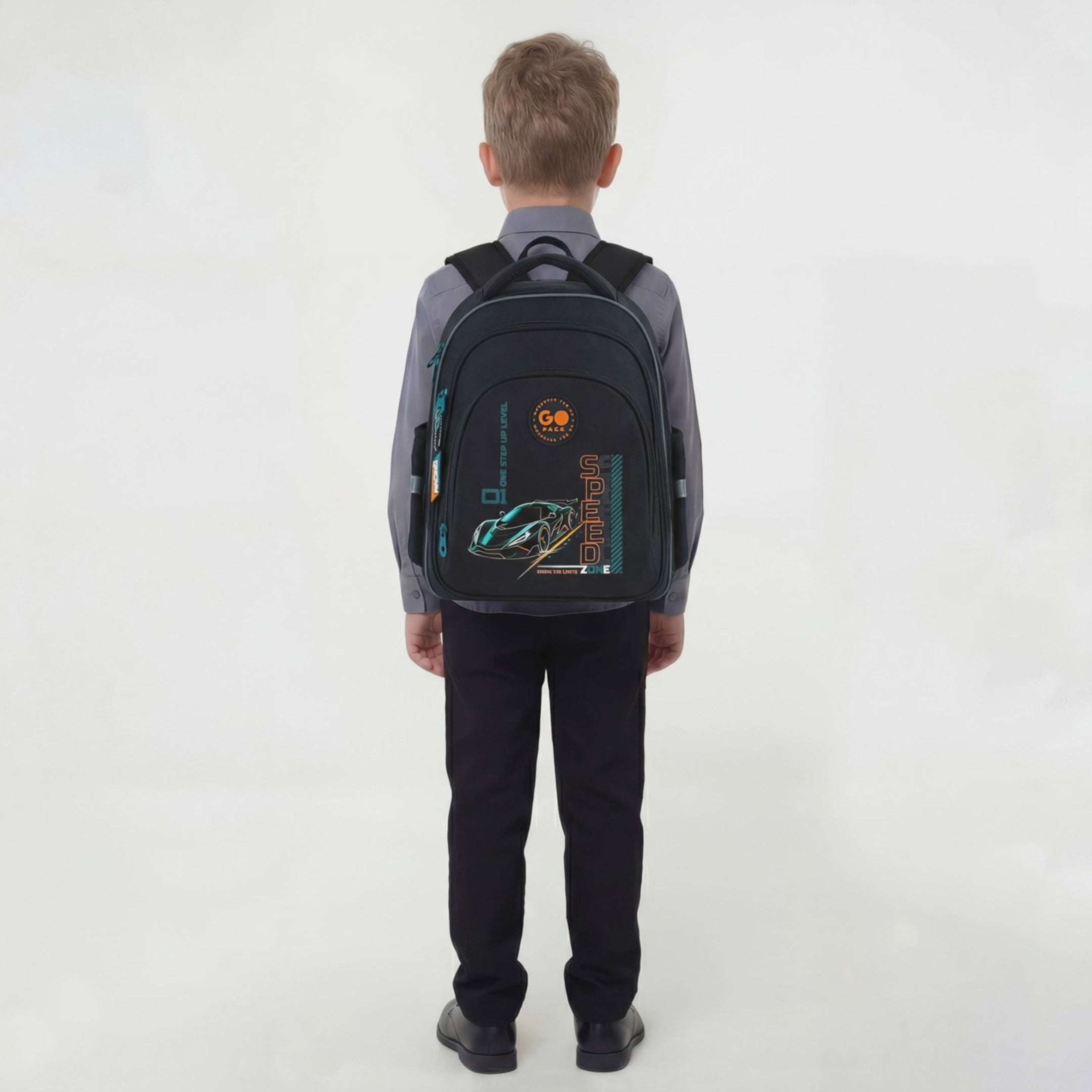 Load video: School backpack GoPack Education Speed Zone GO26-2606S-6