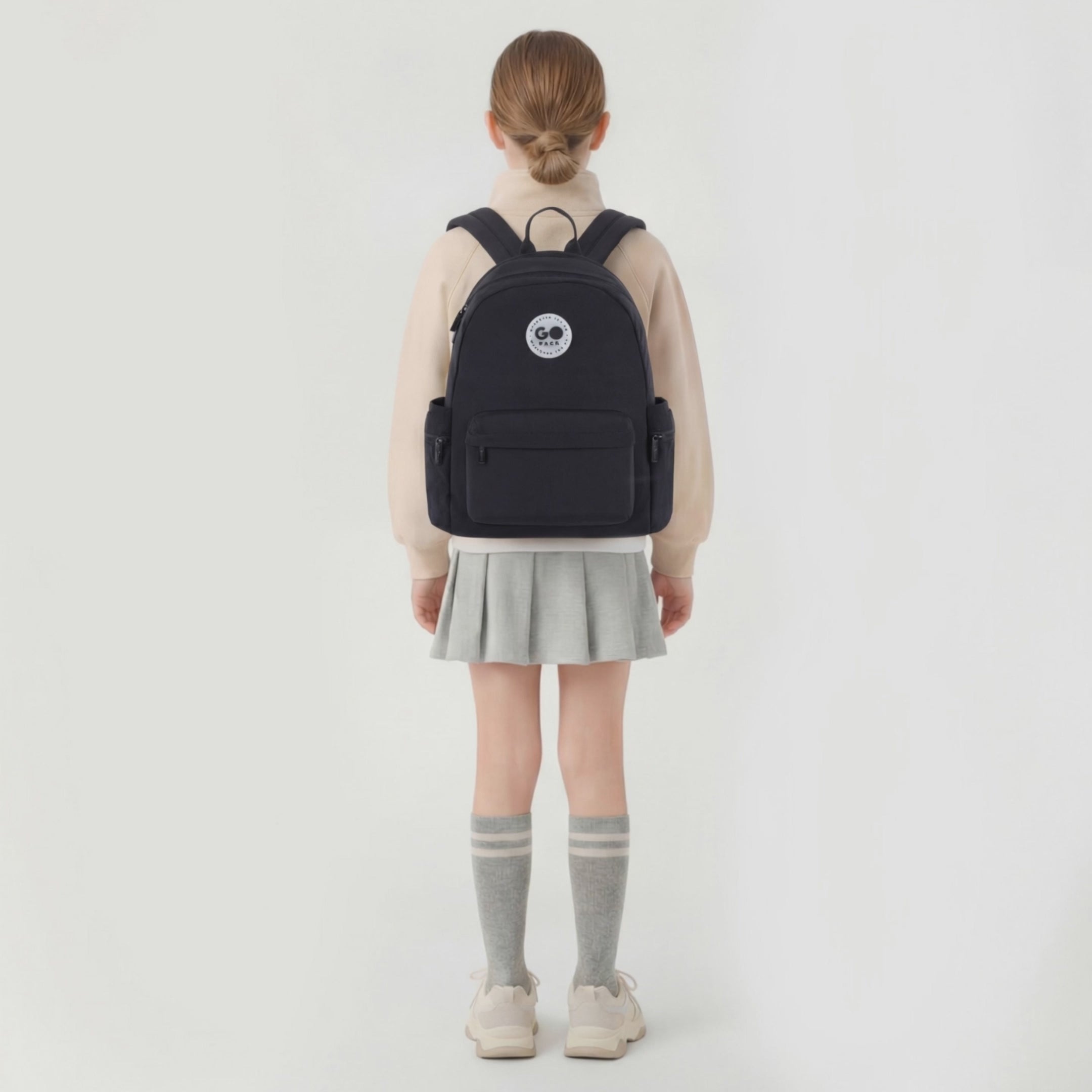 Load video: Backpack GoPack Education Teens Black GO26-2510M-1