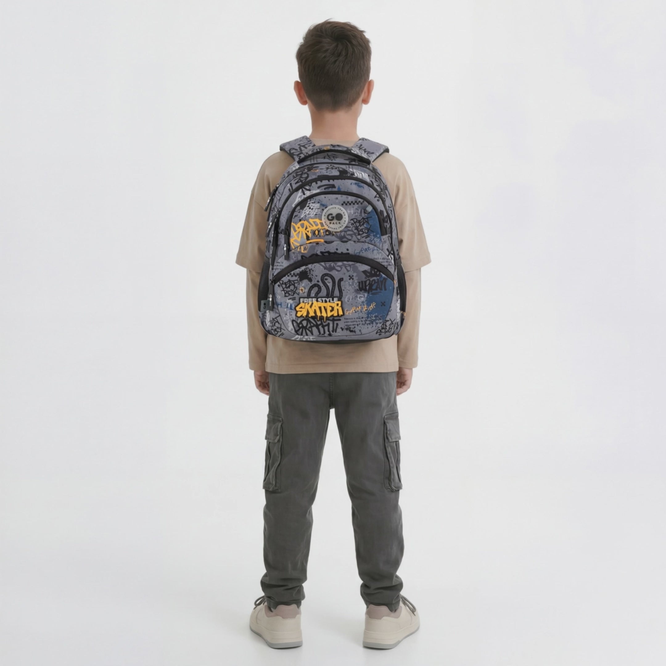 Load video: Backpack GoPack Education Free Style GO26-175M-5