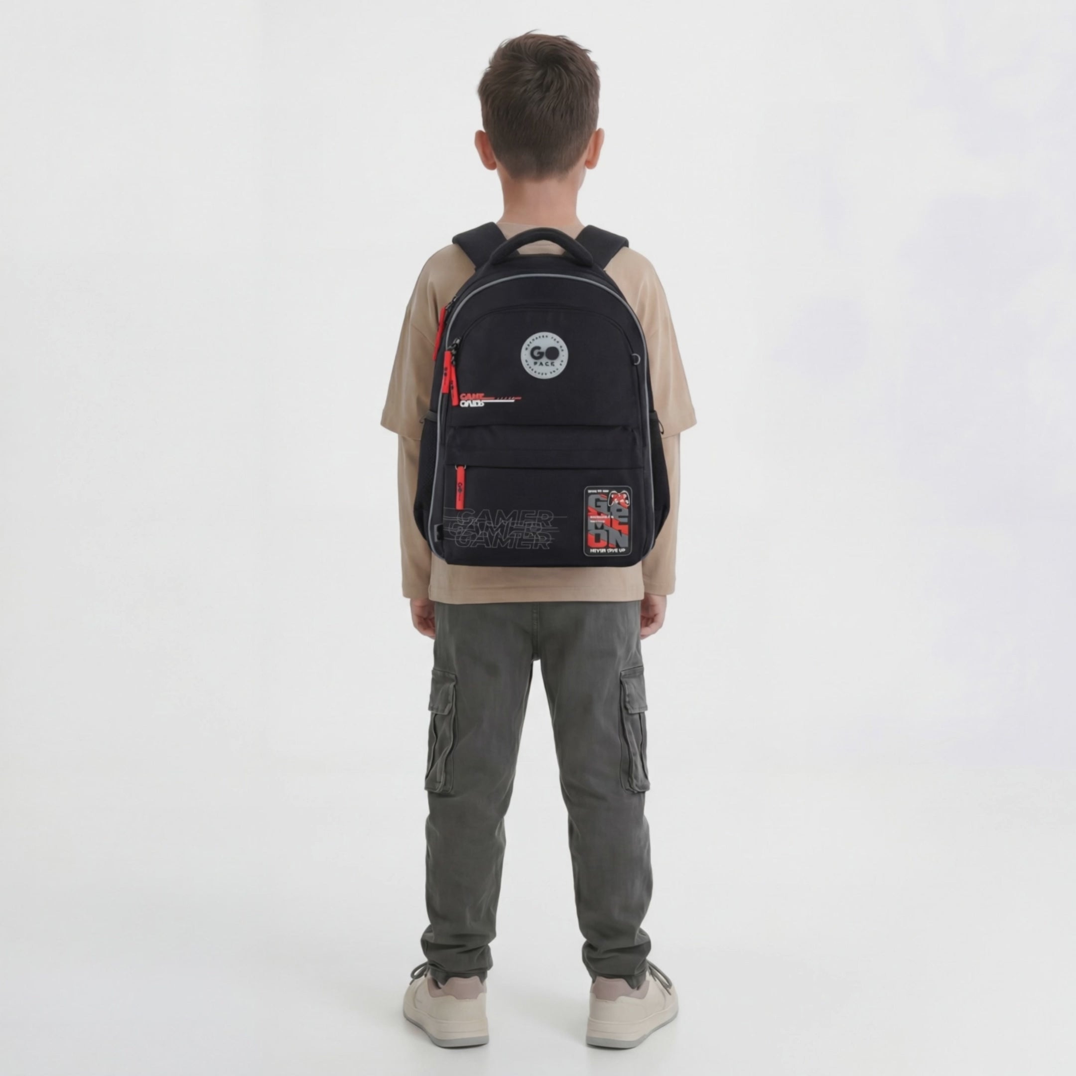 Load video: School backpack GoPack Education Born To Win GO26-182M-5