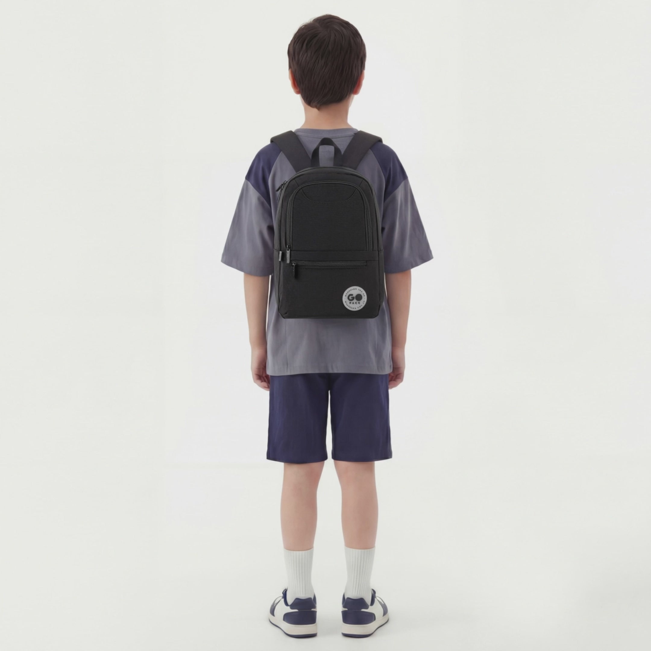 Load video: Backpack GoPack Education Teens Black GO26-119S-1