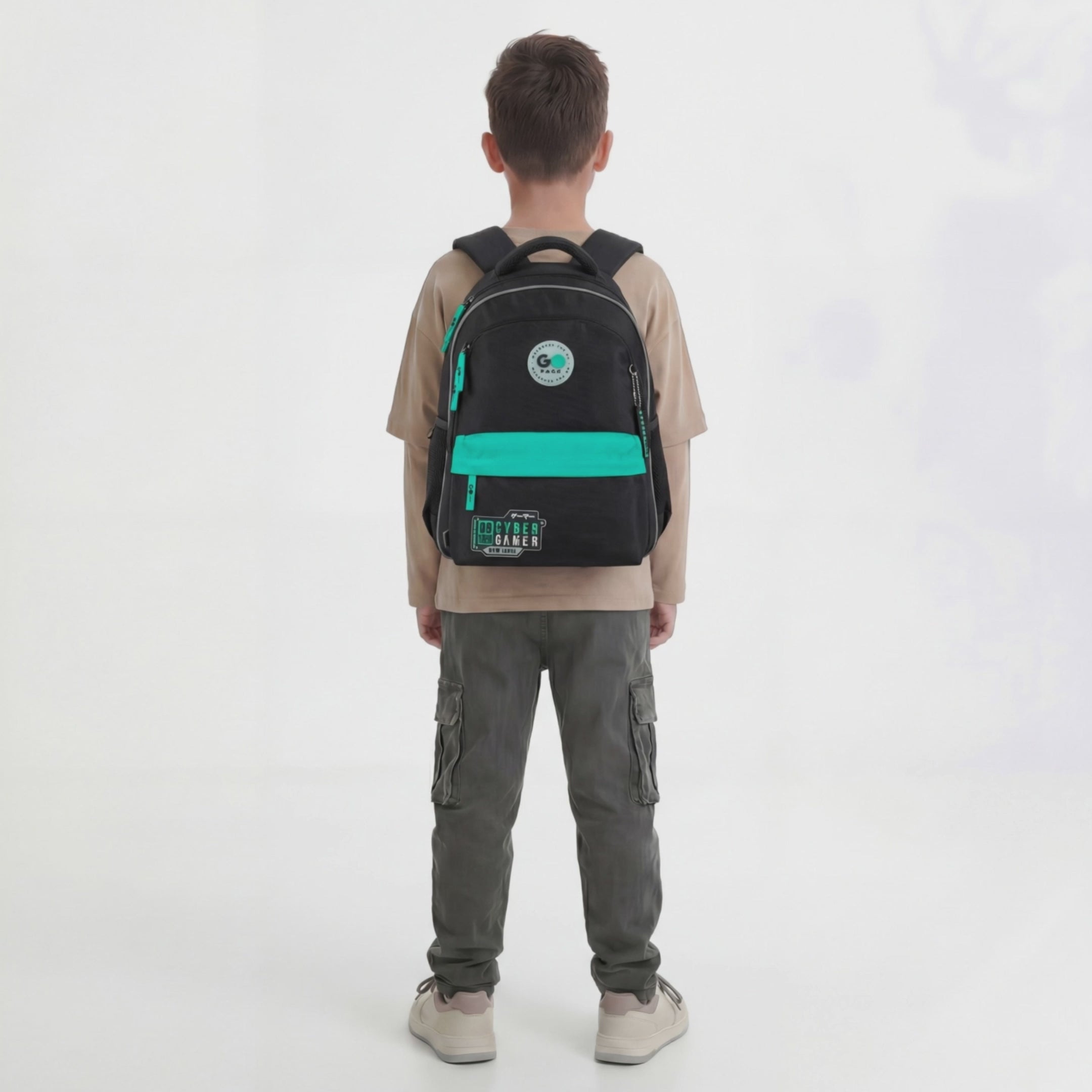Load video: School backpack GoPack Education New Level GO26-182M-8